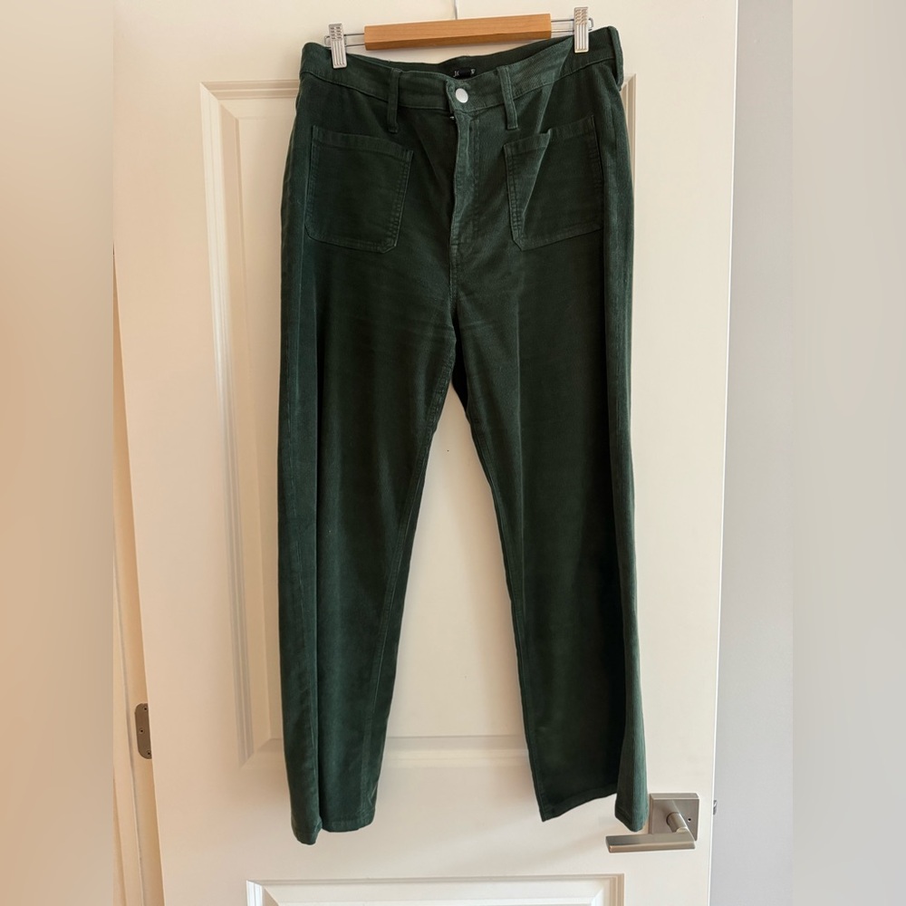 J. Crew High-Rise Crop Flare Corduroy Pants